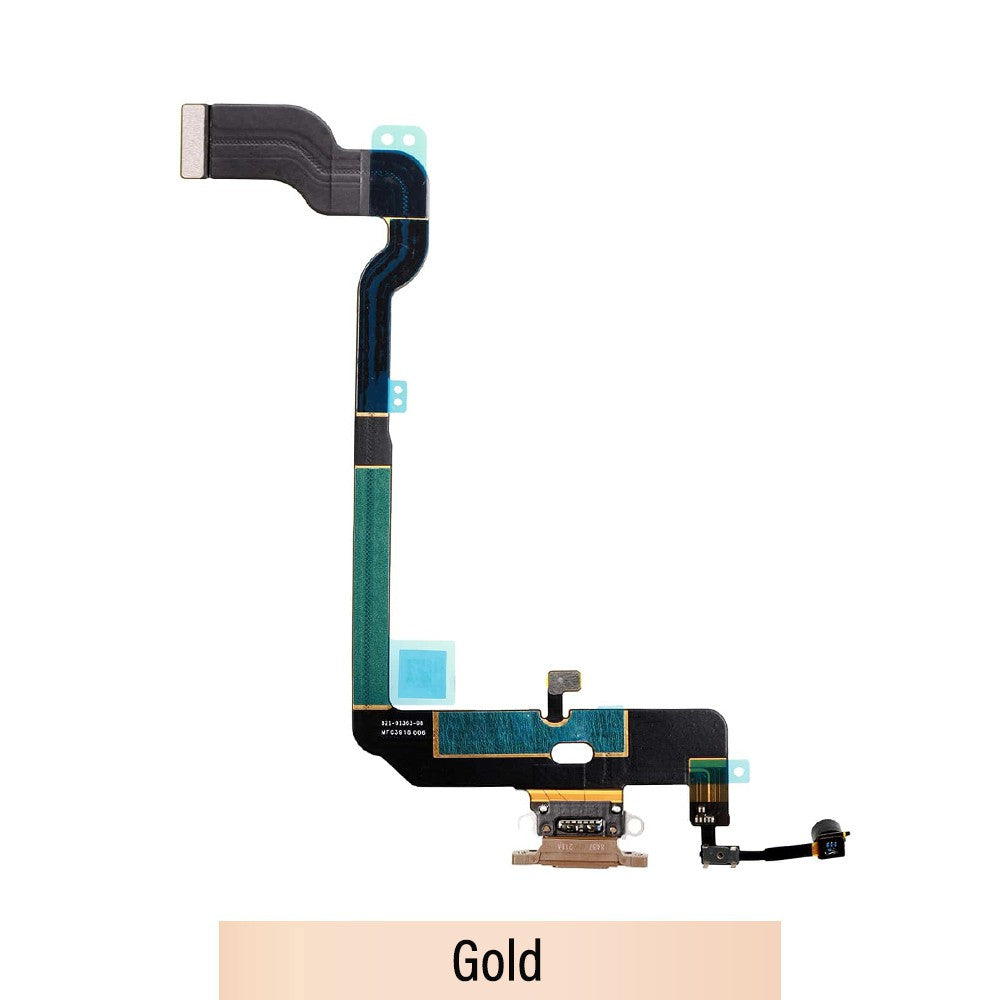 Charging Port for iPhone XS (Purple)-Gold Charging Port for iPhone XS (Purple)-Gold
